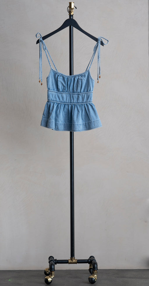 Zimmermann Wanderlust Denim Cami Skylark