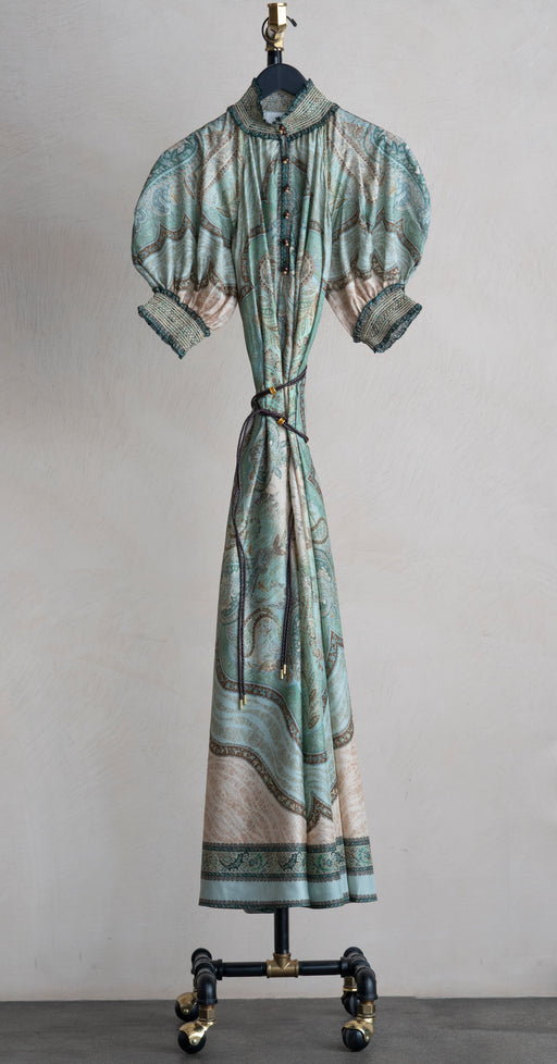 Zimmermann Wanderlust Billow Dress Tapestry Teal