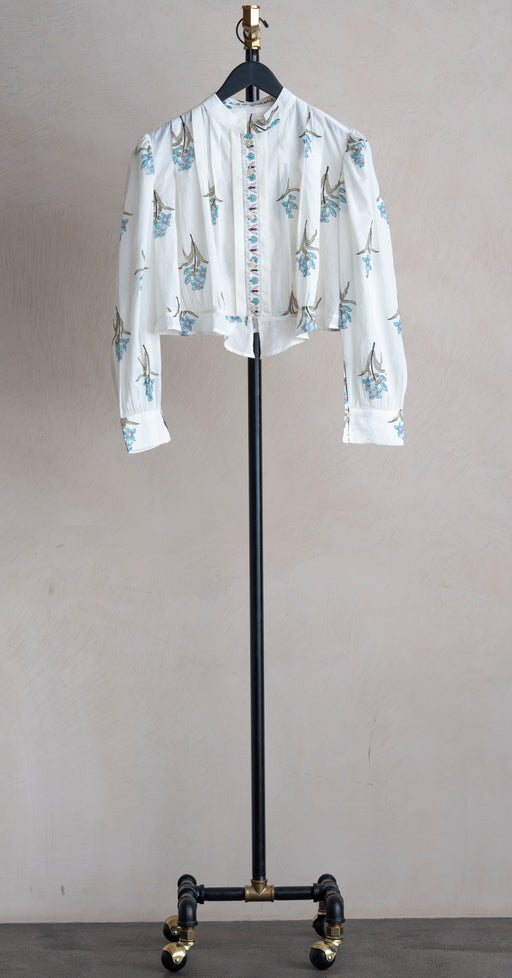 Alix Of Bohemia Ryland Sky Mist Flower Shirt Off-White