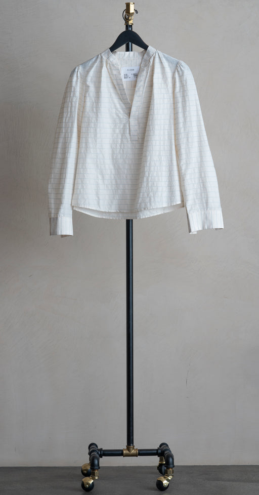 Cissa Puff Shirt Gold Lurex Stripe