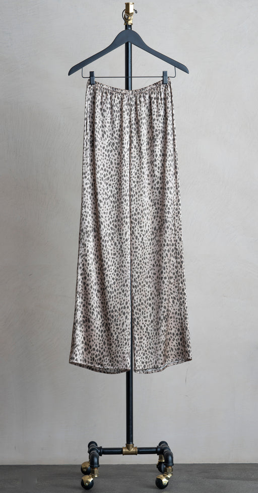 Enza Costa Silk Satin Pant Cheetah
