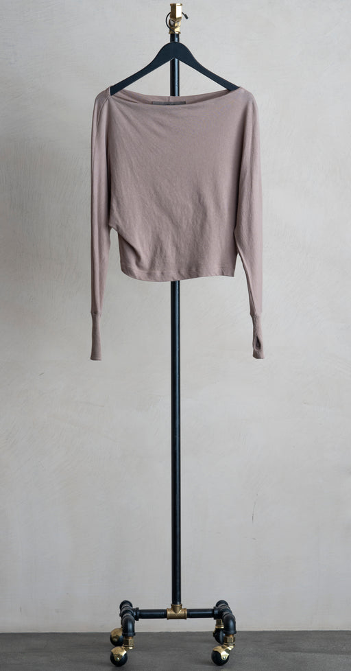 Enza Costa Cashmere Dolman Sweater Walnut