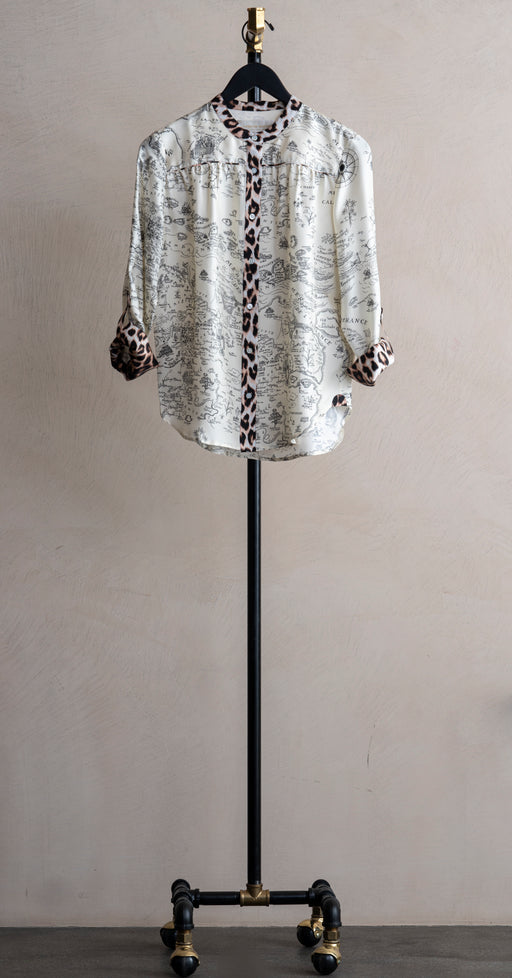 La Prestic Jeanne Blouse Carte Noir