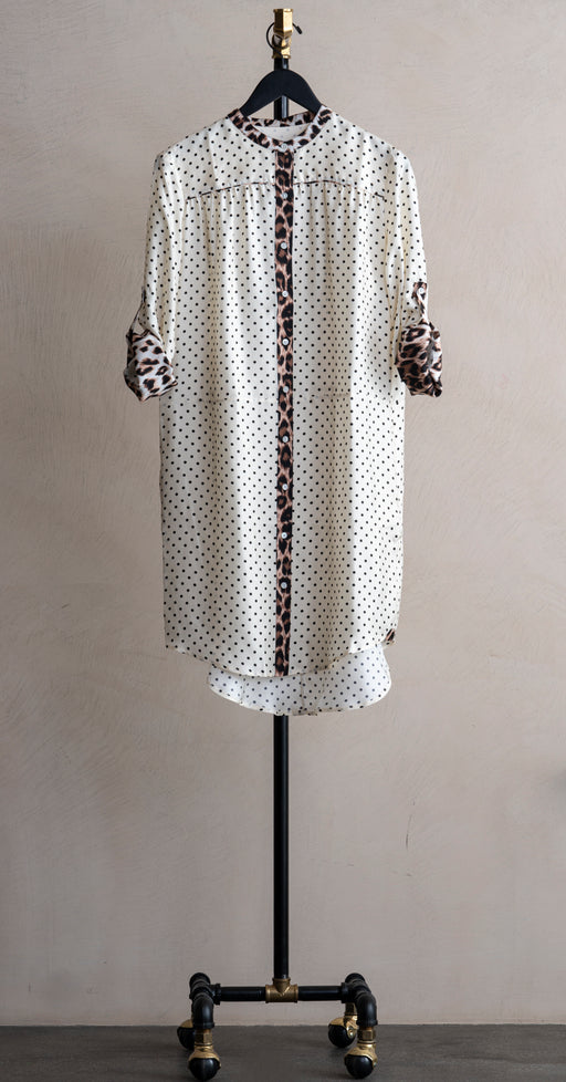 La Prestic Open It Dress Noir Ecru