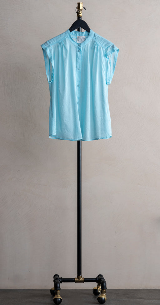 Forte Forte Voile Half Sleeve Top Azure