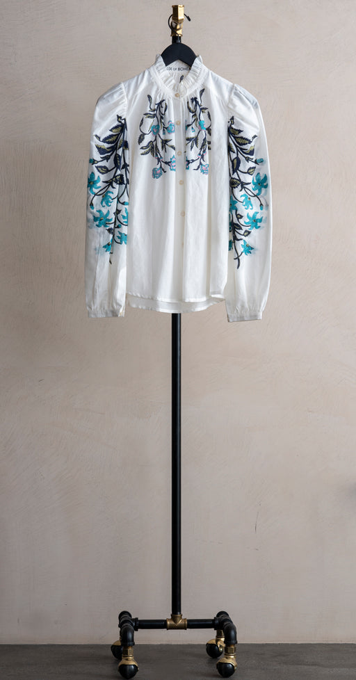 Alix Of Bohemia Annabel Misted Lily Shirt Off-White