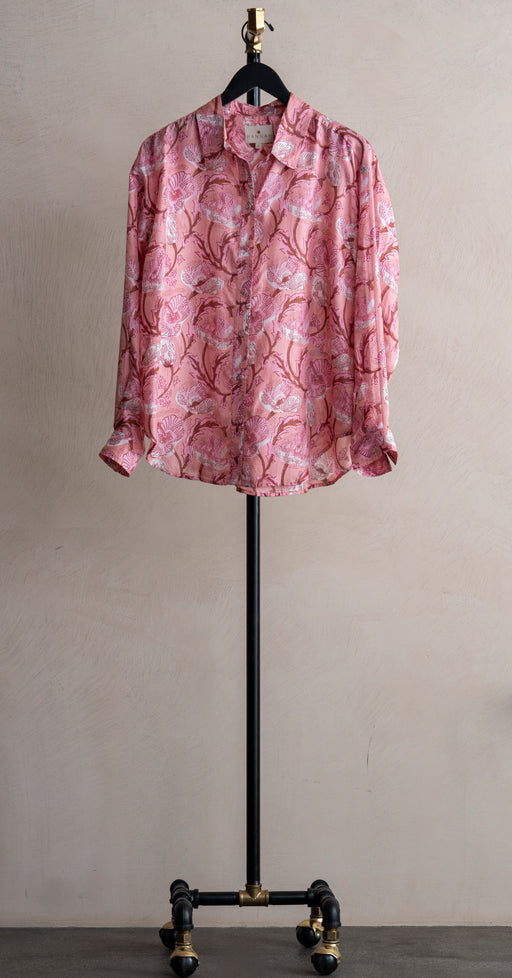 Hannah Stevie Shirt Hibiscus Pink