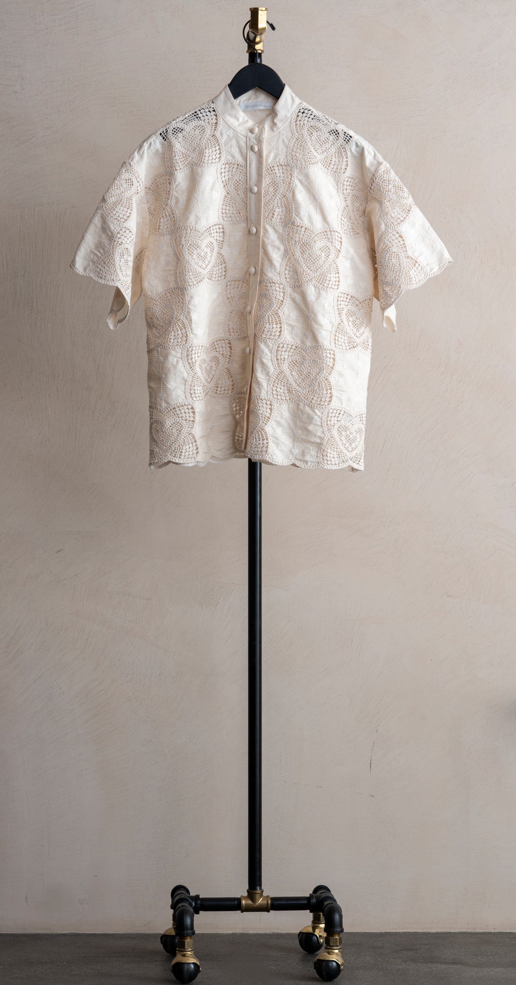 Zimmermann Luna Billow Blouse Cream Paisley