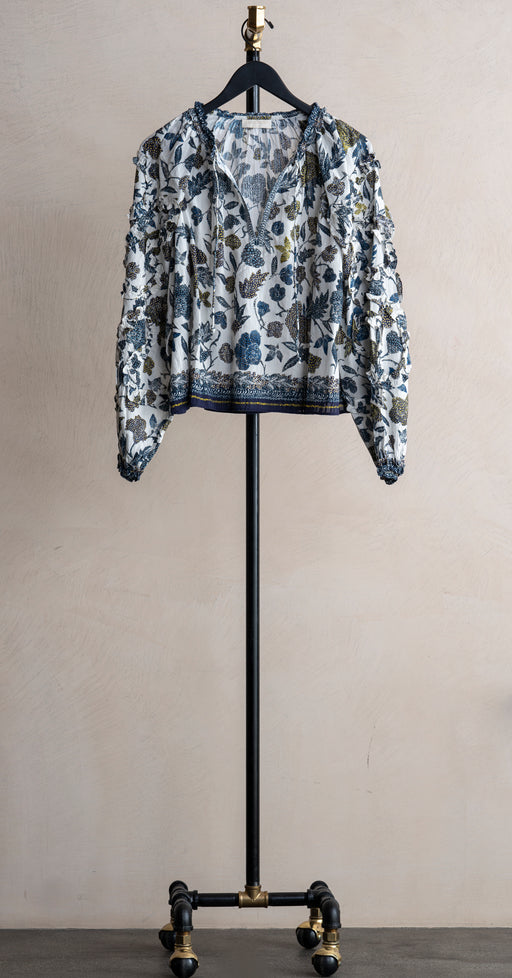 Ulla Johnson Azrou LS Blouse Porcelain