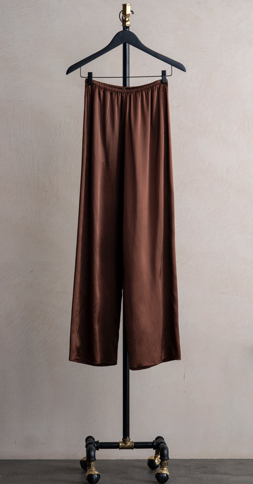 Enza Costa Silk Satin Pant Nutmeg