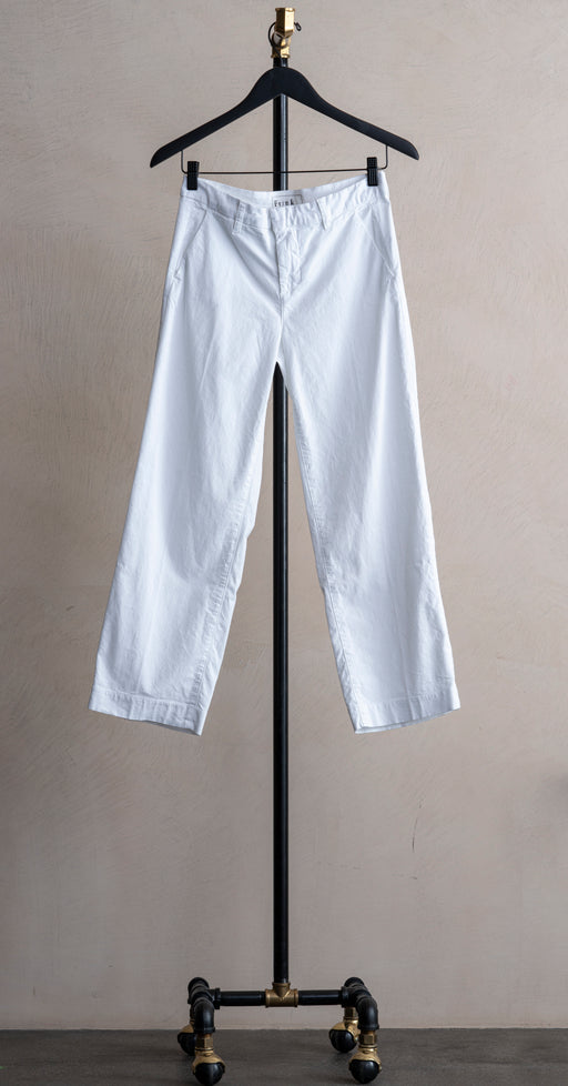 Frank & Eileen Westport Wide Leg Chino White
