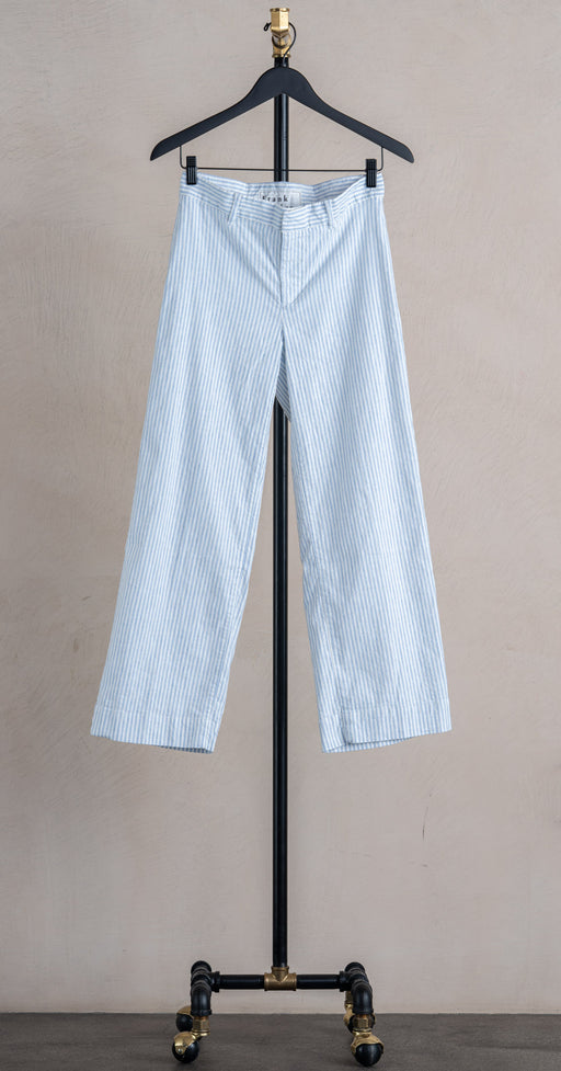 Frank & Eileen Wexford Trouser Blue White Stripe