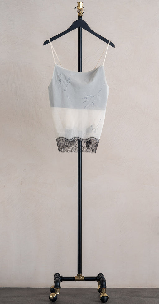 Tanaka Cami Top Natural Embroidery