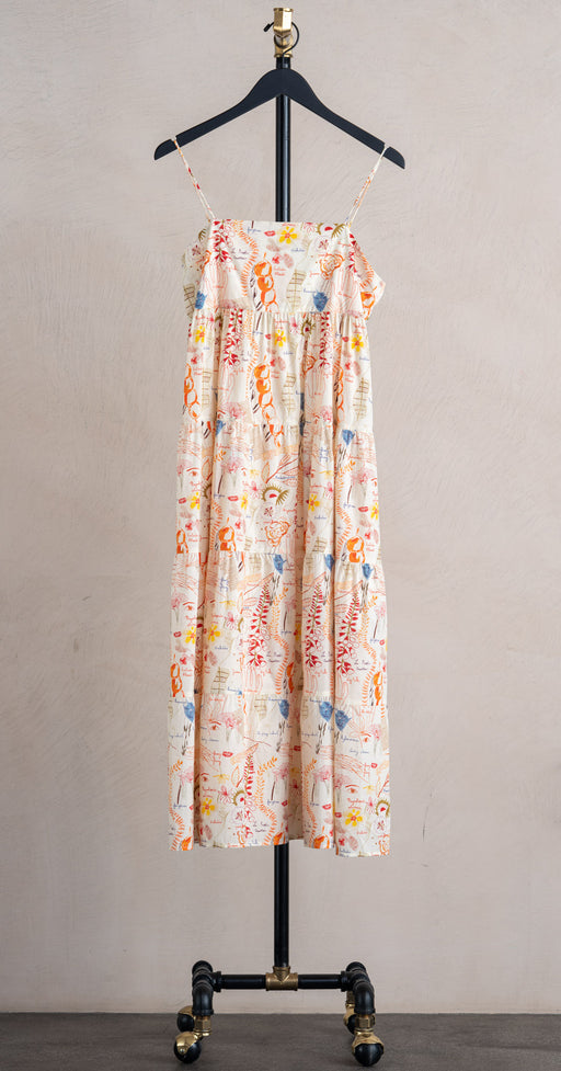 La Prestic Fidji Dress Botanistes Orange