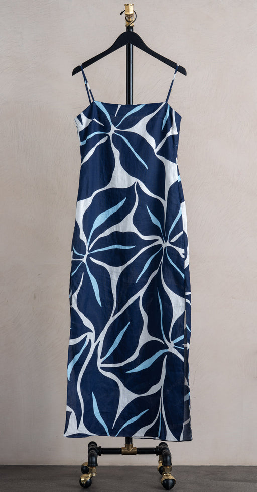 Cala De La Cruz Samantha Dress Calabria Azul