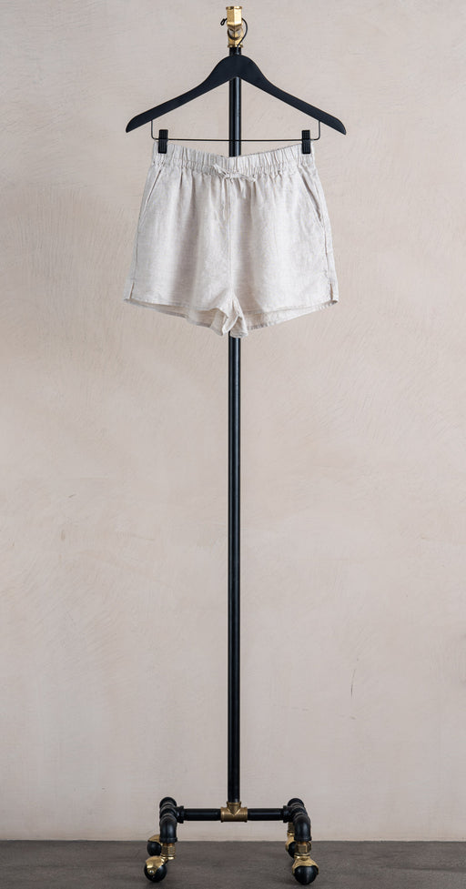 Closed Elasticated Shorts Mud Grey