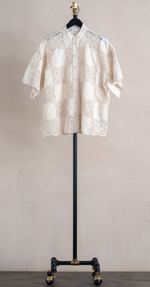 Zimmermann Wanderlust Shirt Cream Ivory
