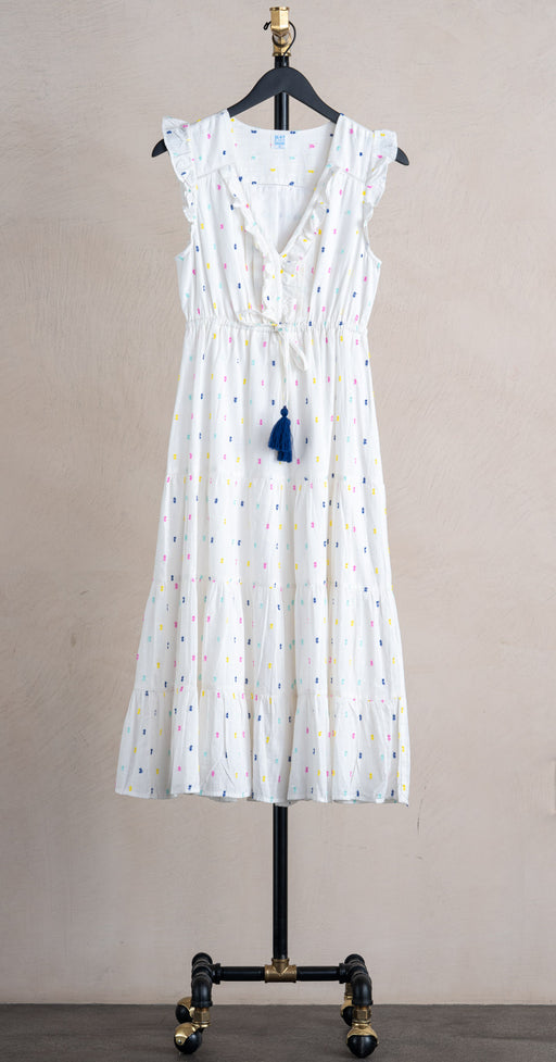 Mer St Barth Giselle Maxi Dress Confetti Swiss Dot