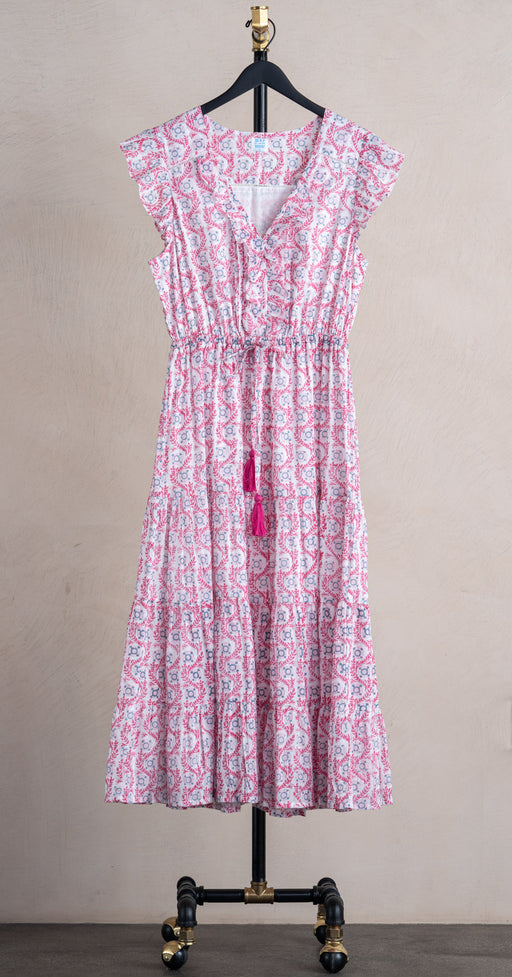 Mer St Barth Giselle Maxi Dress Jaipur Bloom Pink