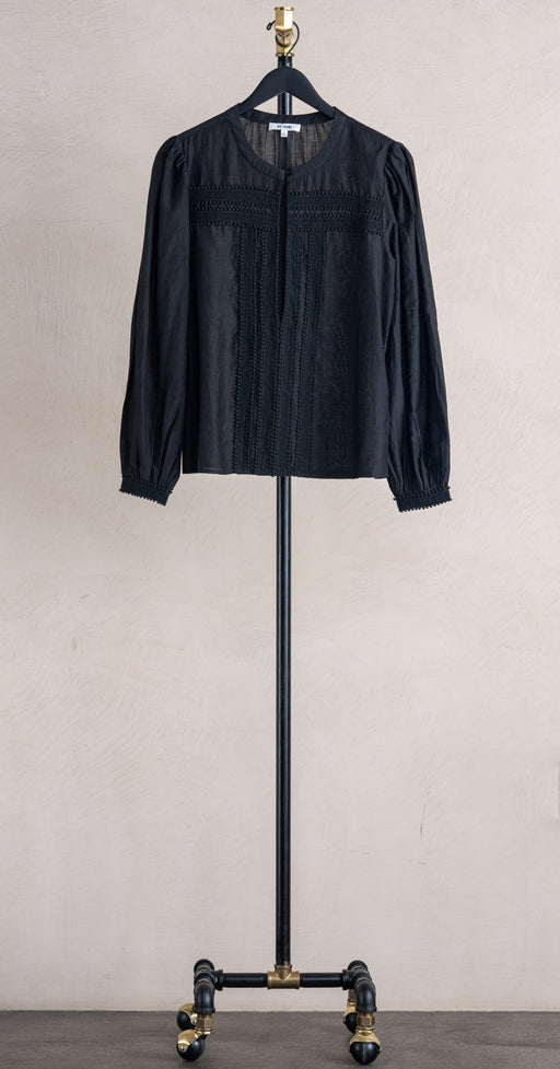 RE/DONE Tate LS Blouse Black