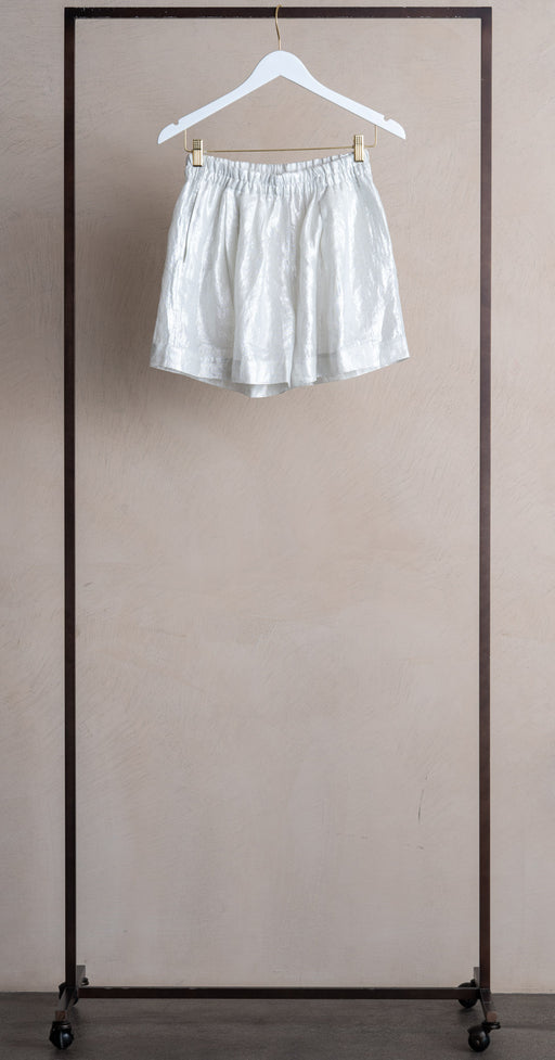 Maurizio Mykonos Linen Shorts Silver