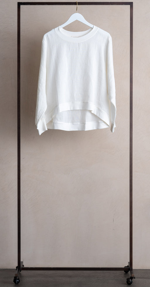 Maurizio Mykonos Linen Blouse Off White