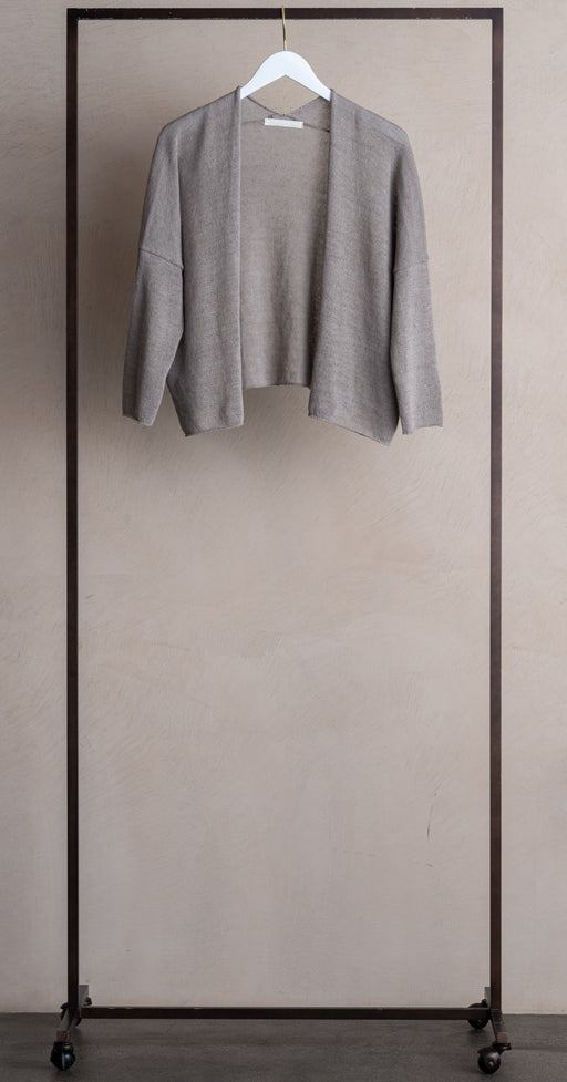 Evam Eva Linen Cotton Cardigan Grege
