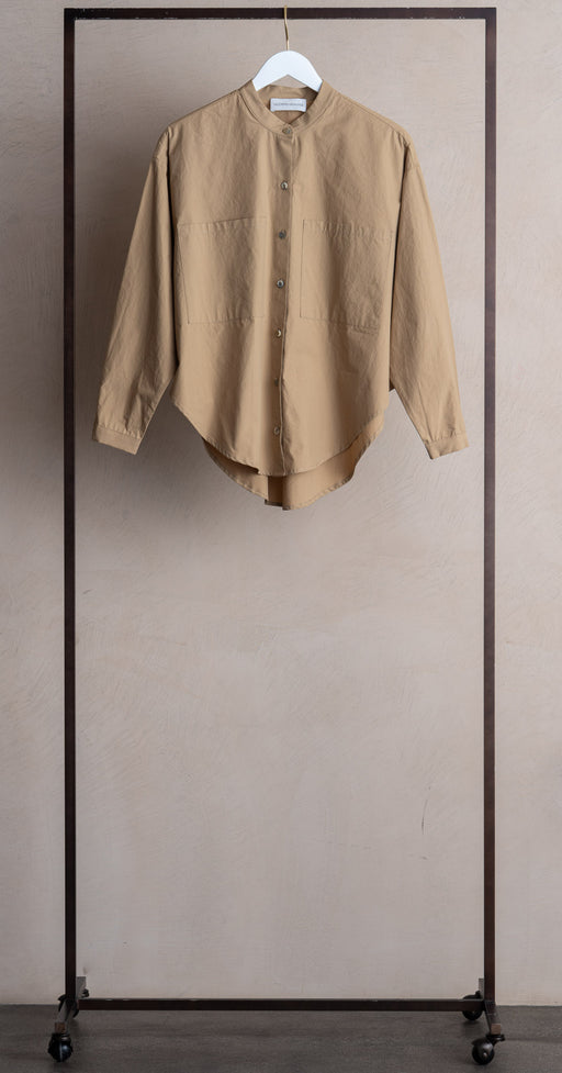 Modern Weaving Oversized Buttondown Khaki