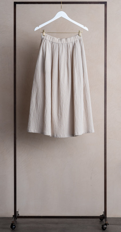 Evam Eva Cotton Skirt Ivory