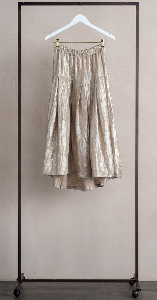 Maurizio Mykonos Linen Skirt Bronze