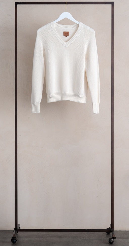 Jamie Haller The V Fave Cotton Cashmere Ecru