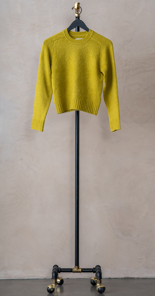 RE/DONE 60s Shrunken Sweater Chartreuse