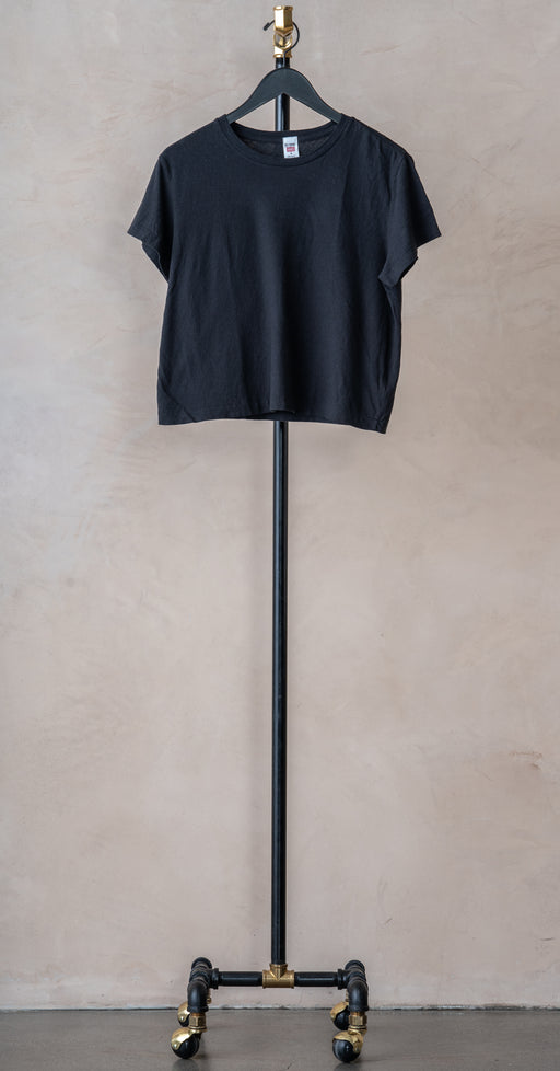 RE/DONE 1950s Washed Black Boxy Tee